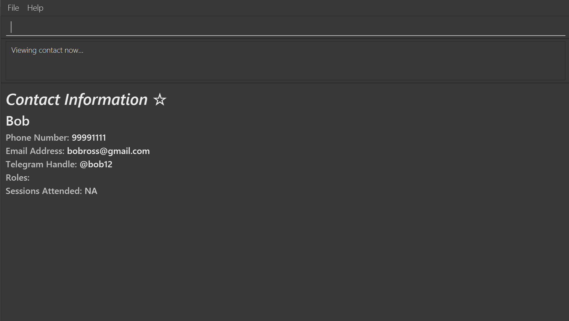 result for `view t/bob12`